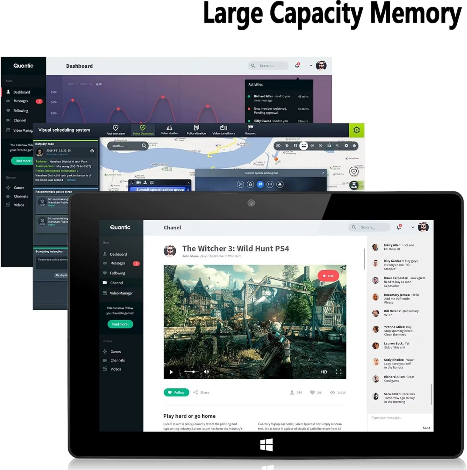 64 Bit 10.1 INCH X5-Z8350 CPU AR10 Windows 10 Tablet 8GB DDR RAM 128GB ROM 1920 X 1200 IPS Screen WIFI Hdmi-Compatible