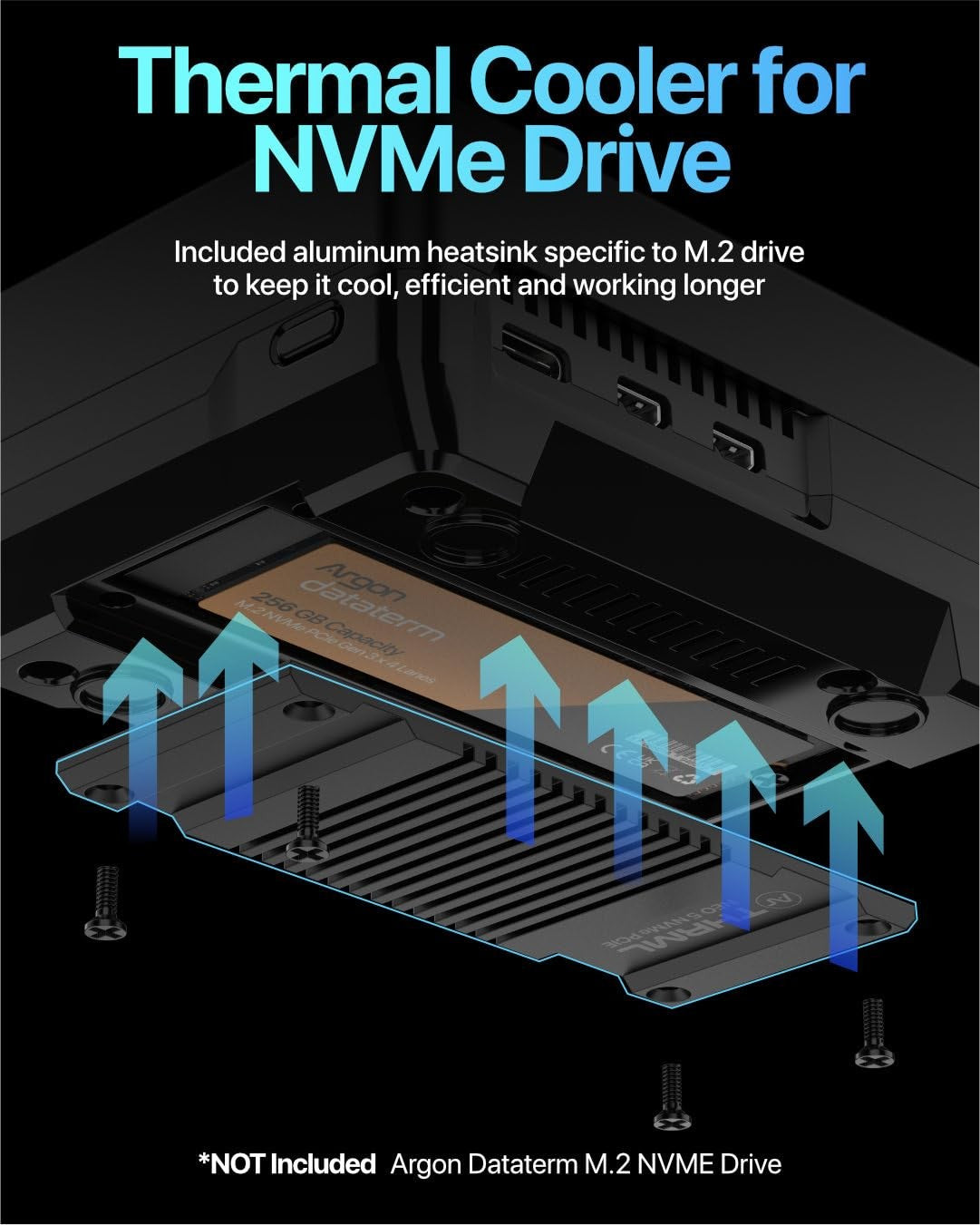 Argon NEO 5 M.2 NVME PCIE Case for Raspberry Pi 5 | Aluminum Case with Built-...