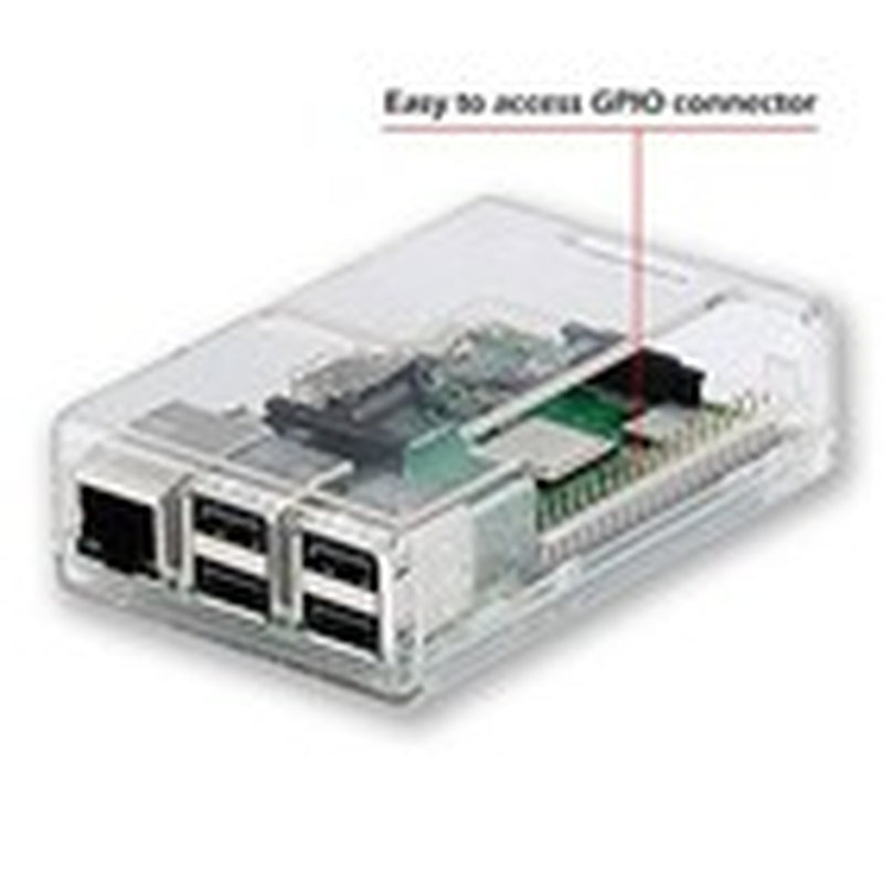 Raspberry Pi 3B+ Case - Transparent with Heatsink