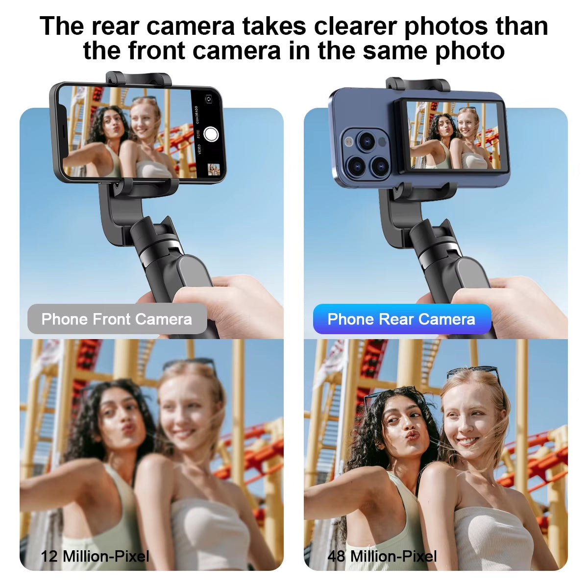 Wireless Selfie Monitor Screen,Magnetic 4K Selfie Monitor Screen with Vlog Live Stream /Selfies ,For Iphone/Android