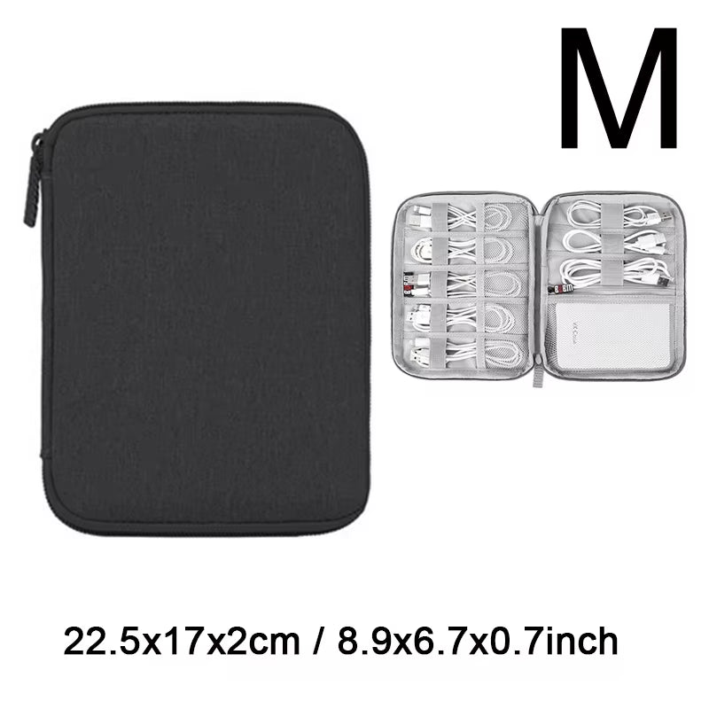 Cable Organizer Storage Bag Kit