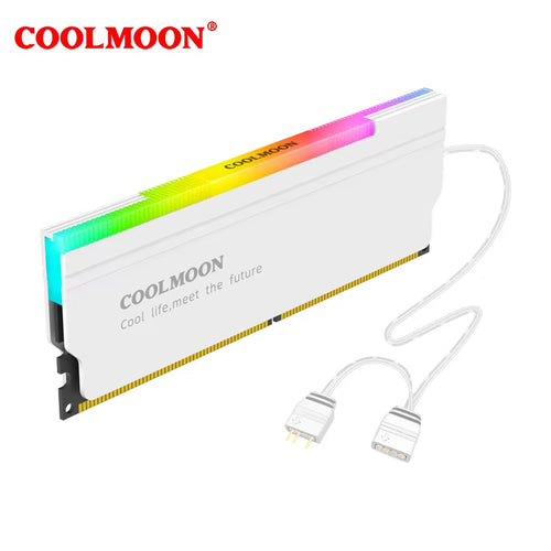 5V-3PIN ARGB DDR4 DDR3 Memory Heat Sink Aura Sync Memory Cooling Vest with Thermal Silicone Pad for Desktop Computer