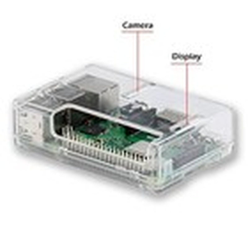 Raspberry Pi 3B+ Case - Transparent with Heatsink